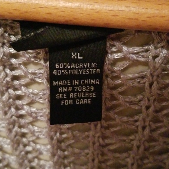 Silver/ grey Rue 21 knit sweater size xl - Picture 3 of 4